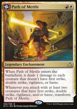 Path of Mettle // Metzali, Tower of Triumph RIX-165 Rare Excellent Englisch Foil