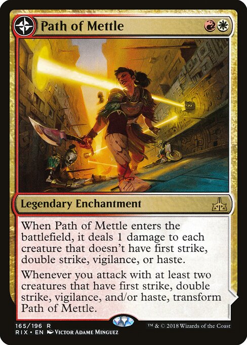 Path of Mettle // Metzali, Tower of Triumph RIX-165 Rare Excellent Englisch Foil