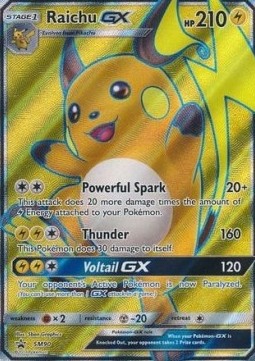 Raichu GX SM-90 Promo Light Played Deutsch