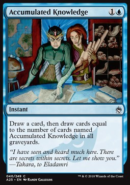 Accumulated Knowledge A25-40 Common Excellent Englisch Foil