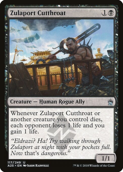 Zulaport Cutthroat A25-117 Uncommon Excellent Englisch