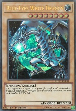 Blauäugiger w. Drache (V.2) LCKC-001 Ultra Rare Excellent Deutsch