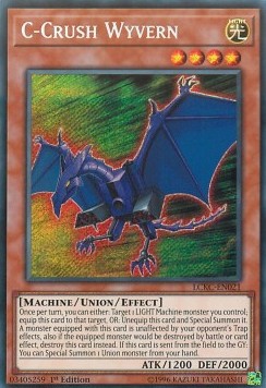 C-Crashwyvern LCKC-021 Secret Rare Excellent Deutsch