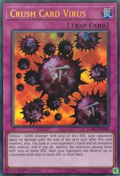 Kartenvernichtungsvirus (V.1) LCKC-046 Ultra Rare Excellent Deutsch