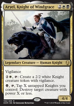 Aryel, Ritterin von Windgrace DOM-192 Rare Excellent Deutsch Foil