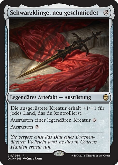 Schwarzklinge, neu geschmiedet DOM-211 Rare Good Deutsch