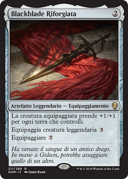 Blackblade Reforged DOM-211 Rare Good Italienisch Foil