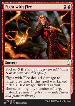 Mit Feuer bekämpfen DOM-119 Uncommon Excellent Englisch Foil