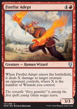 Feuerfaust-Adept DOM-121 Uncommon Excellent Englisch Foil