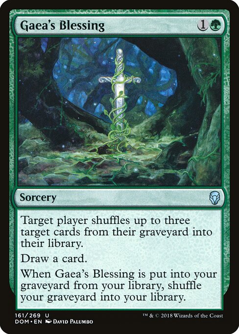 Gaea's Blessing DOM-161 Uncommon Excellent Englisch Foil
