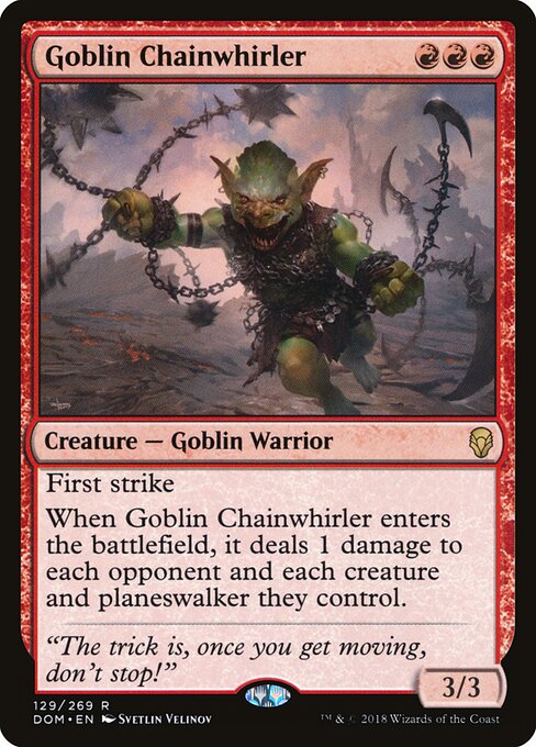 Goblin Chainwhirler DOM-129 Rare Excellent Englisch