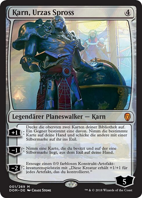 Karn, Urzas Spross DOM-1 Mythic Excellent Deutsch