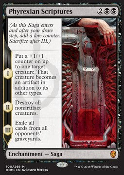 Phyrexian Scriptures DOM-100 Mythic Played Englisch