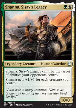 Shanna, Sisay's Legacy DOM-204 Uncommon Light Played Englisch