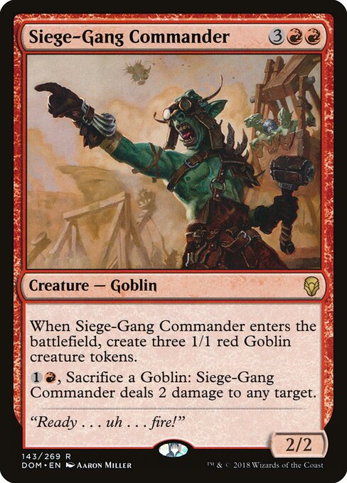Siege-Gang Commander DOM-143 Rare Excellent Englisch