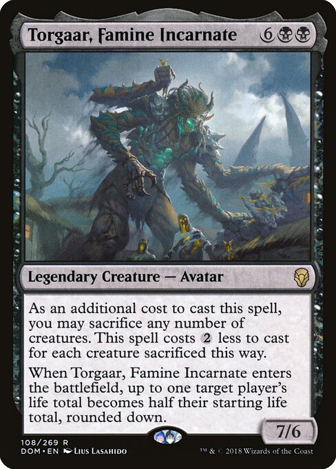 Torgaar, Famine Incarnate DOM-108 Rare Excellent Englisch Foil