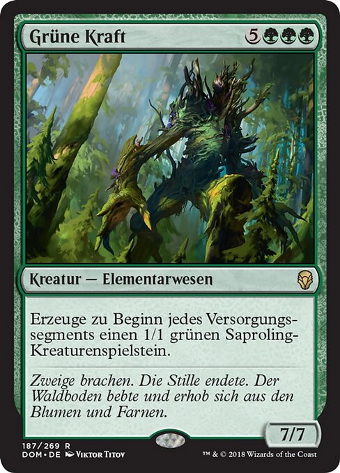 Grüne Kraft DOM-187 Rare Excellent Deutsch