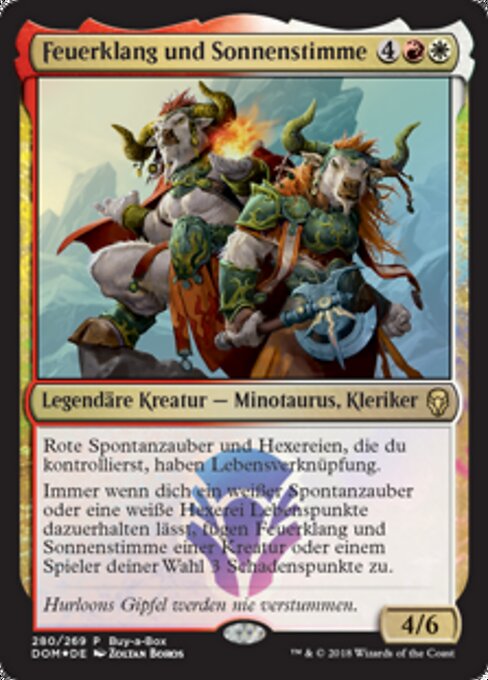 Feuerklang und Sonnenstimme BABP-280 Rare Excellent Deutsch Foil