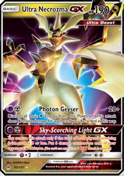 Ultra Necrozma GX FLI-95 Ultra Rare Excellent Deutsch