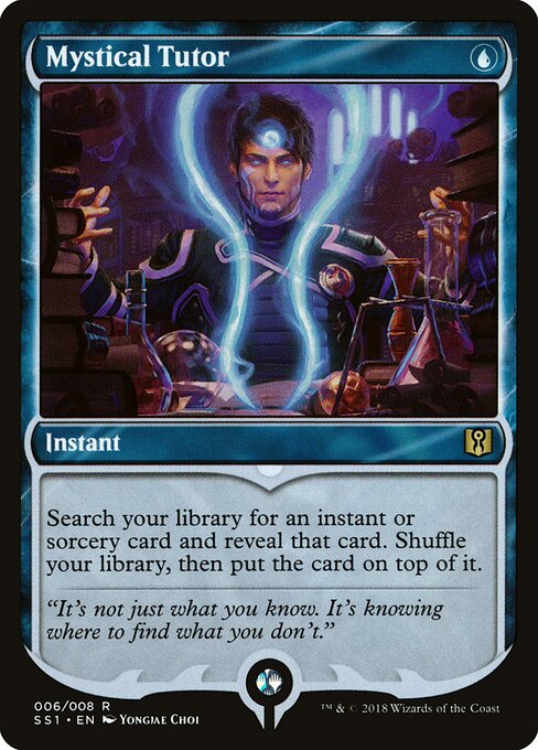 Mystical Tutor SS1-6 Rare Excellent Englisch