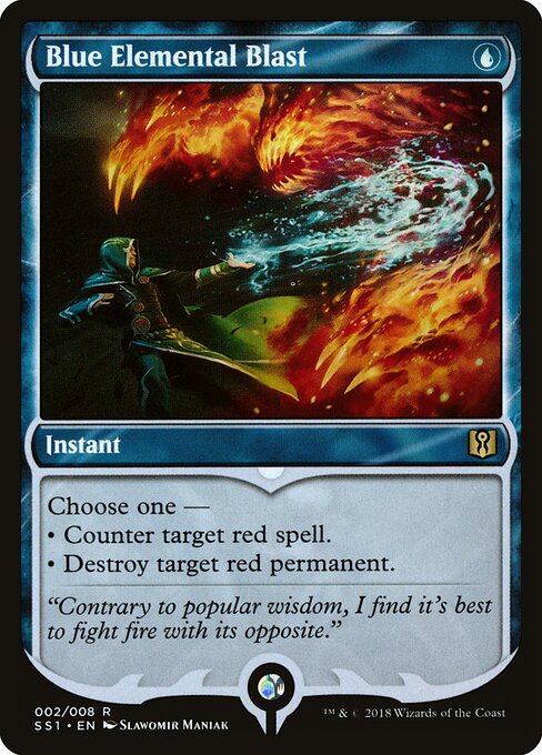 Blue Elemental Blast SS1-2 Rare Excellent Englisch