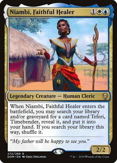 Niambi, Faithful Healer DOM-272 Rare Excellent Englisch