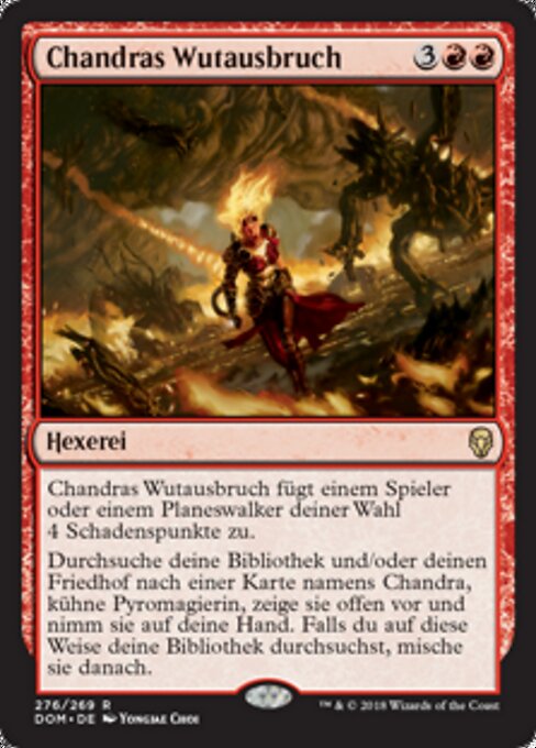 Chandras Wutausbruch DOM-276 Rare Excellent Deutsch