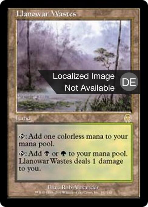 Llanowar-Ödland APC-141 Rare Light Played Deutsch