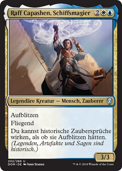 Raff Capashen, Schiffsmagier DOM-202 Uncommon Excellent Deutsch