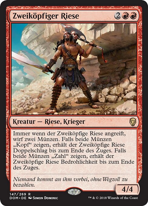 Zweiköpfiger Riese DOM-147 Rare Light Played Deutsch