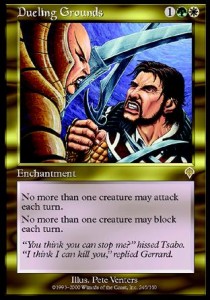 Dueling Grounds INV-245 Rare Light Played Englisch