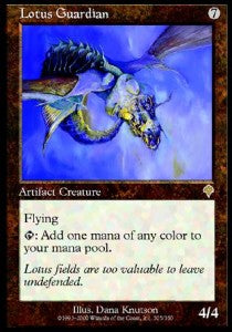Lotuswächter INV-305 Rare Played Englisch Foil