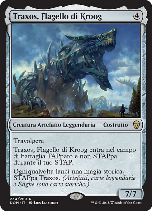 Traxos, Scourge of Kroog DOM-234 Rare Excellent Italienisch