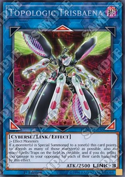Topologische Trisbaena FLOD-036 Secret Rare Light Played Deutsch 1. Auflage