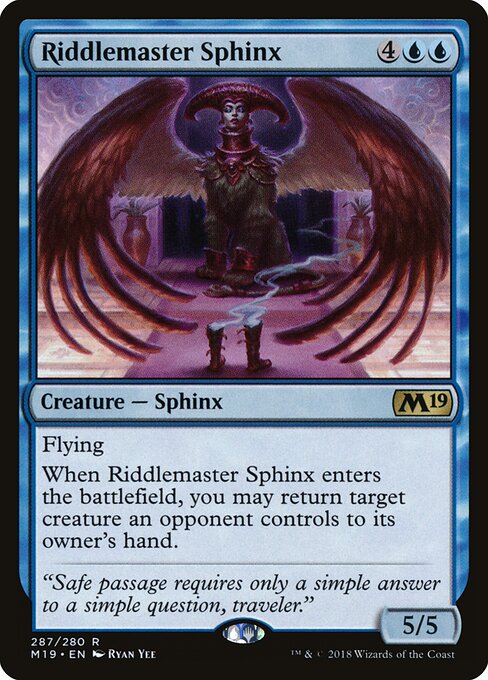 Riddlemaster Sphinx M19-287 Rare Excellent Englisch