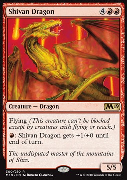 Shivan-Drache M19-300 Rare Excellent Deutsch