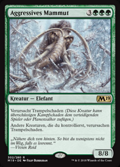 Aggressives Mammut M19-302 Rare Light Played Deutsch