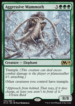 Aggressive Mammoth M19-302 Rare Excellent Englisch
