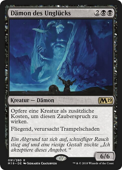 Dämon des Unglücks M19-91 Rare Good Deutsch