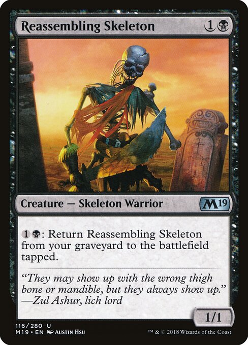 Reassembling Skeleton M19-116 Uncommon Excellent Englisch Foil