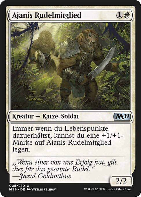 Ajanis Rudelmitglied M19-5 Uncommon Excellent Deutsch
