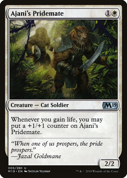 Ajani's Pridemate M19-5 Uncommon Near Mint Englisch