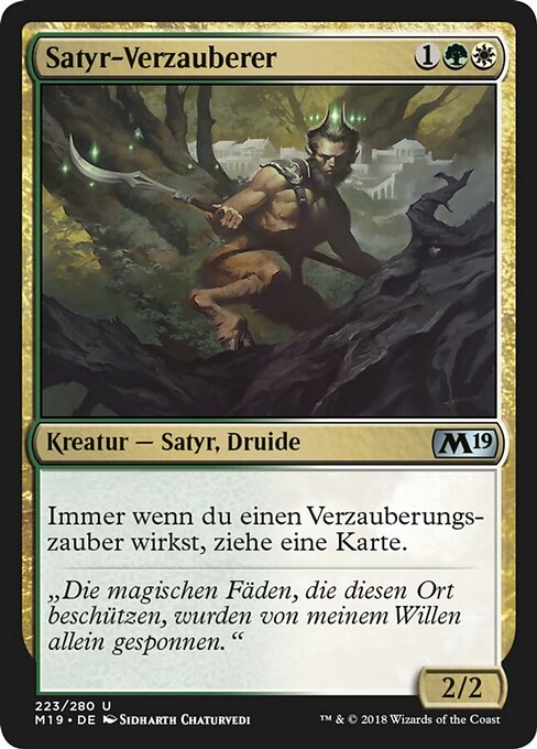 Satyr-Verzauberer M19-223 Uncommon Excellent Deutsch
