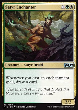 Satyr-Verzauberer M19-223 Uncommon Excellent Deutsch Foil