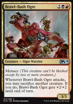 Prügelnder Oger M19-213 Uncommon Excellent Deutsch Foil