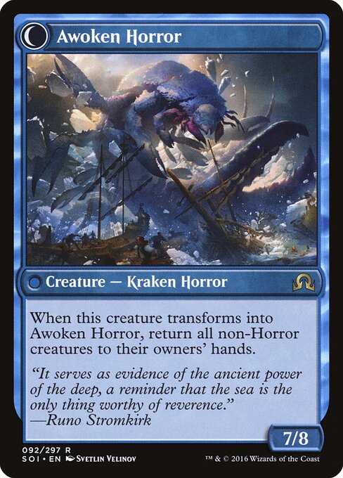 Thing in the Ice // Awoken Horror - Back Face