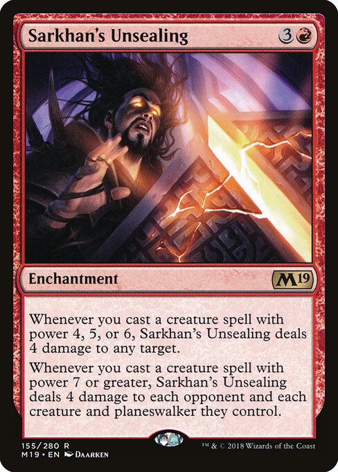 Sarkhan's Unsealing M19-155 Rare Excellent Englisch
