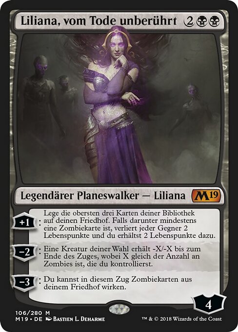 Liliana, vom Tode unberührt M19-106 Mythic Good Deutsch