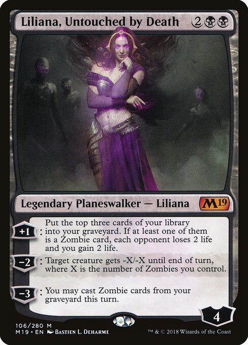 Liliana, Untouched by Death M19-106 Mythic Near Mint Englisch