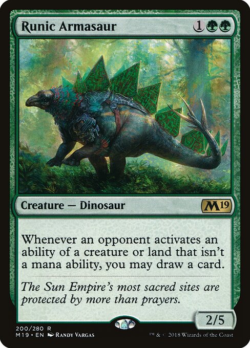Runic Armasaur M19-200 Rare Excellent Englisch
